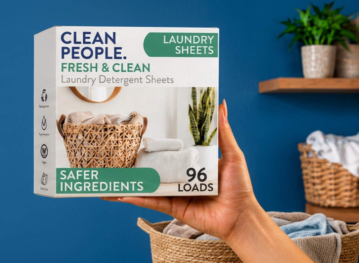Clean People Fresh and Clean Laundry Detergent Sheets
